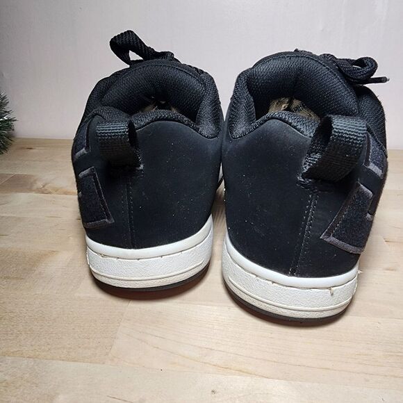 DC NET SE BLACK WHITE MEN SHOES SIZE 9 Skatboarder - Picture 5 of 8